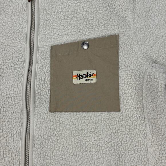 Howler Brothers Men’s S Chisos Fleece Jacket Oatmeal Cream Hiking Outdoor EUC - Picture 6 of 15
